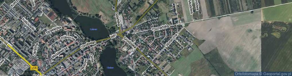 Zdjęcie satelitarne Królowej Jadwigi ul.